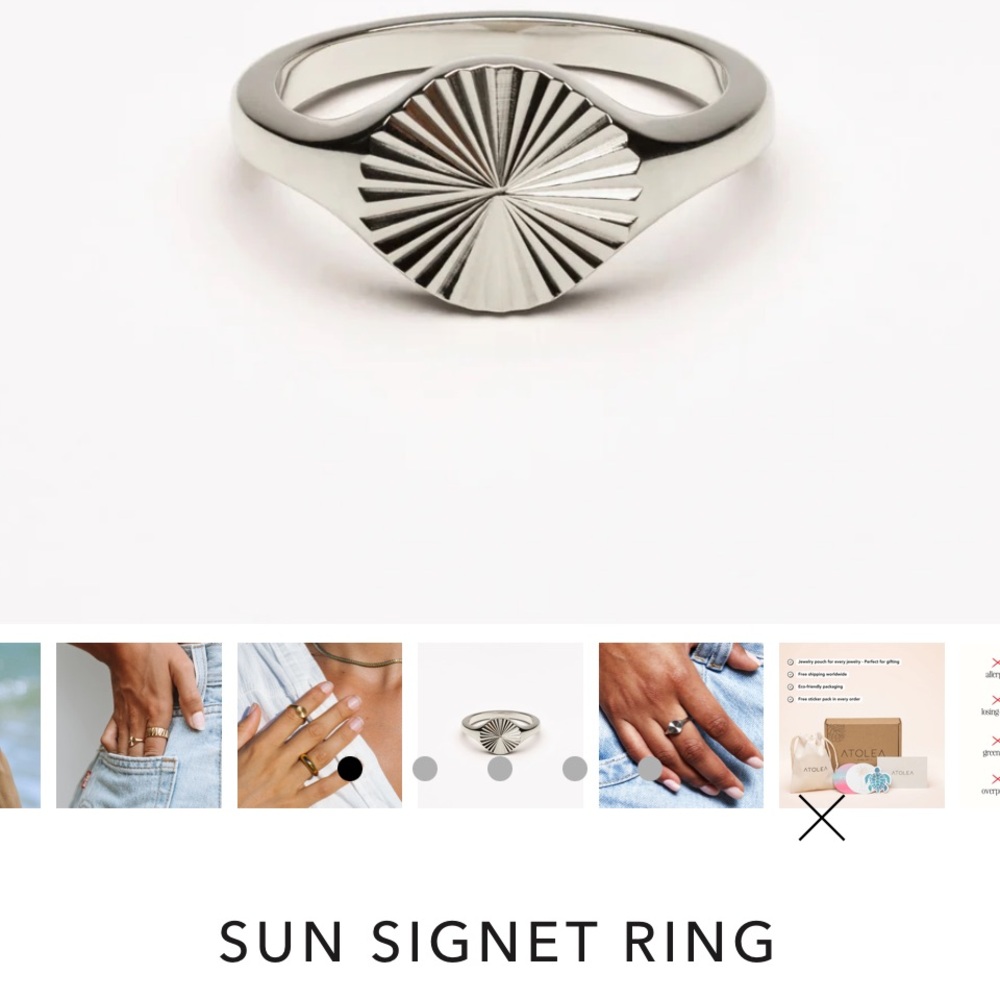 Atolea signet ring size 5